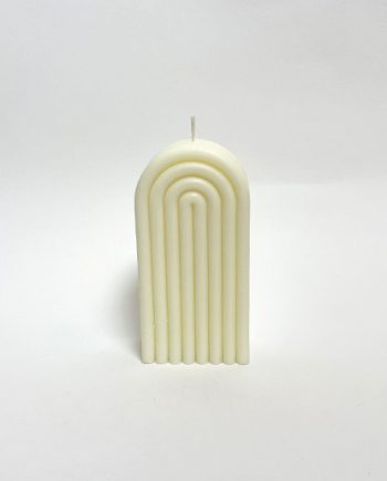 tall rainbow candle